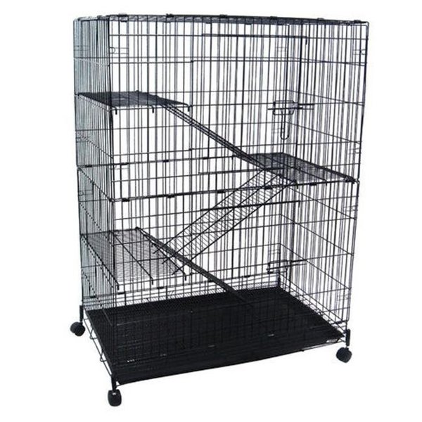 Yml YML CT52 4 Levels Small Animal Cage in Black CT52